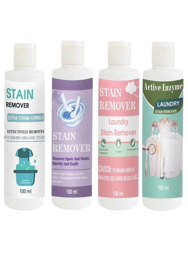 مجموعة مزيلات بقع توفوس، تتضمن مزيل بقع الدمى، والبنفسجي، والوردي، والفستقي | محلول تنظيف متعدد الأسطح للملابس والأقمشة والمفروشات (100 غرام لكل عبوة) - Image 1